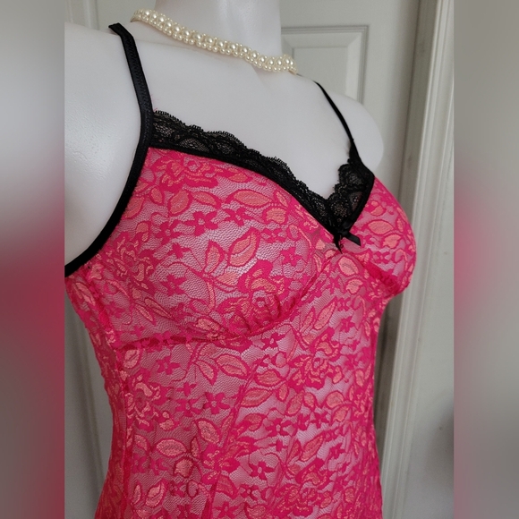 Pink Lace Nightgown - Picture 3 of 11